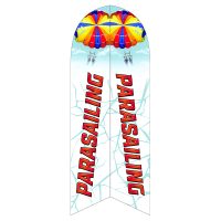 Parasailing Feather Flag Kit with Ground Stake