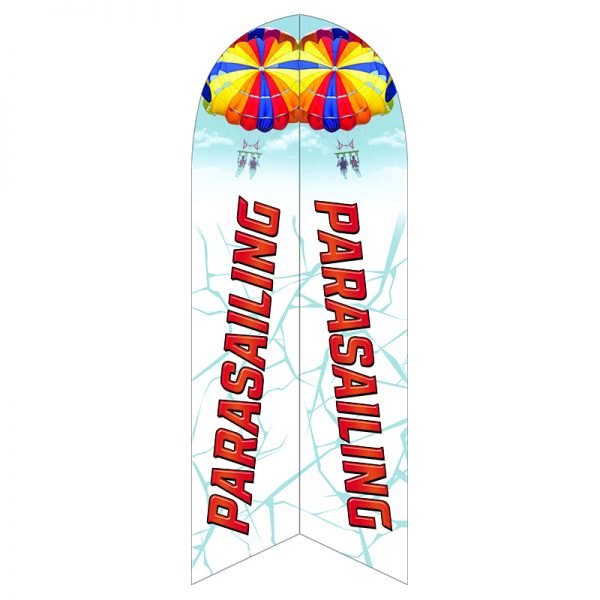 PARASAILING FEATHER FLAG FOR OUTDOOR ADVERTISING