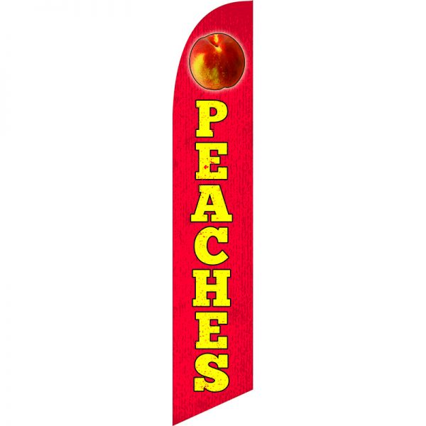 Peaches Feather Flag
