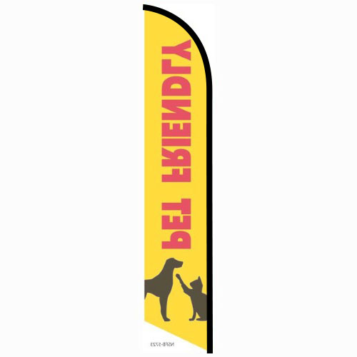 Pet Friendly feather flag