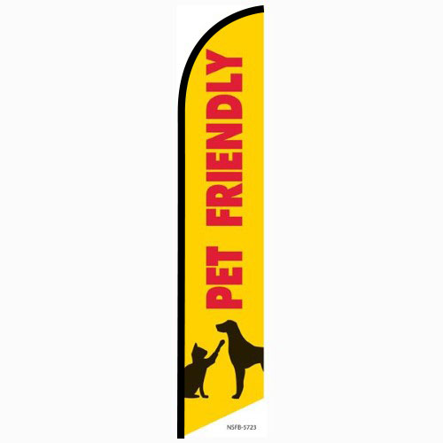 Pet Friendly feather flag