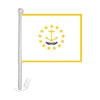 Rhode Island Window Clip-on Flag