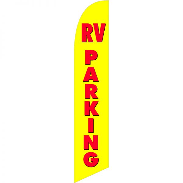 RV Parking Yellow Feather Flag