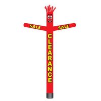 Red Clearance Sale Inflatable Tube Man – air powered outdoor dancer