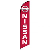 Red Nissan feather flag