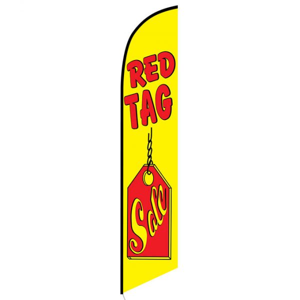 Red Tag Sale feather flag