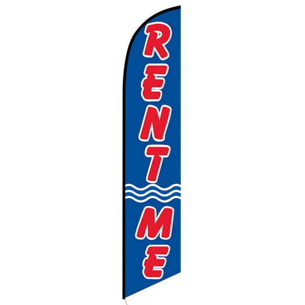 Rent Me feather flag