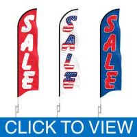 SALE Advertising Feather Flags in Stock