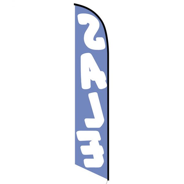 Sale (blue and white) Feather Flag