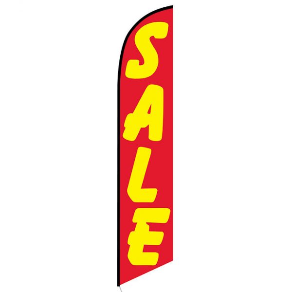 Sale (red and yellow) Feather Flag
