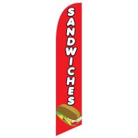 Sandwiches feather flag