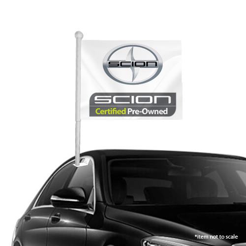 Scion CPO Window Clip-on Flag