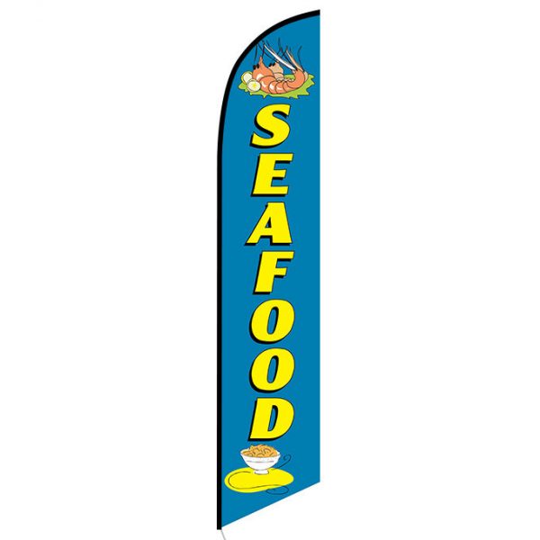 Seafood Feather Flag