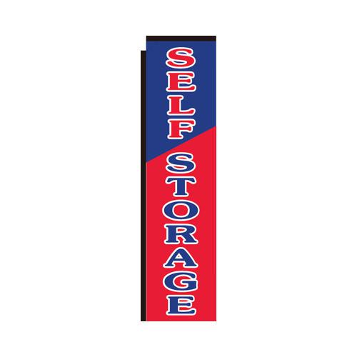 red Self Storage rectangle flag