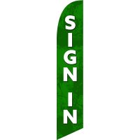 Sign In Feather Flag Kit with Ground Stake