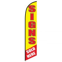 Signs Sold Here feather flag