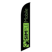 Simplemobile Wireless Black Feather Flag