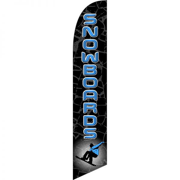 Snowboards Feather Flag