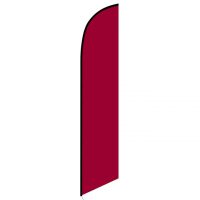 Solid Burgundy Feather Banner Flag