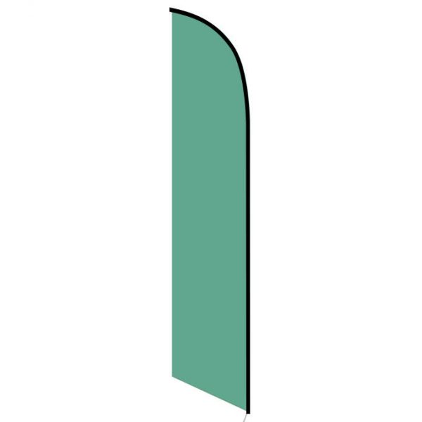Solid Dark Green Color Feather Banner Flag