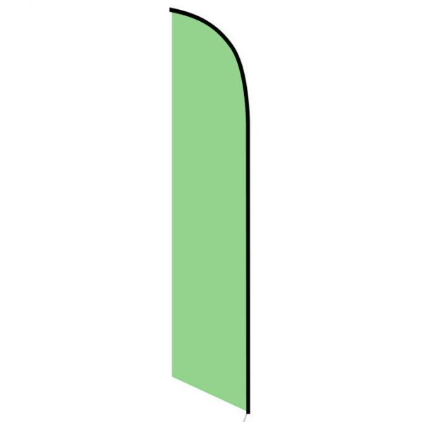 Solid Light Green Colored Feather Banner Flag