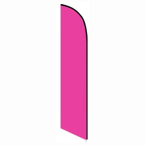 Solid Magenta Colored Feather Banner Flag