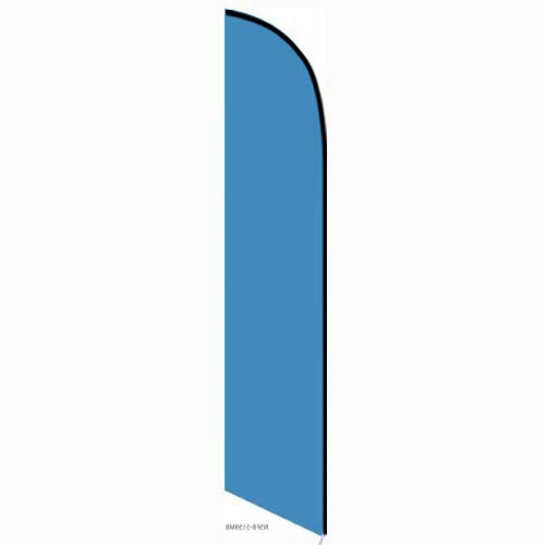 Solid Marina Blue Feather Banner Flag