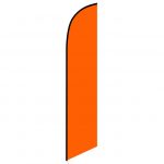 Solid Orange Colored Feather Banner Flag
