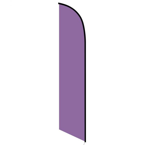 Solid Purple Colored Feather Banner Flag