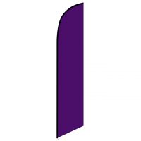 Solid Purple Colored Feather Banner Flag