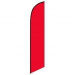 Solid Red Feather Banner Flag Swooper - FFN-5159R