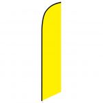 Solid Yellow Colored Feather Banner Flag - FFN-5159Y