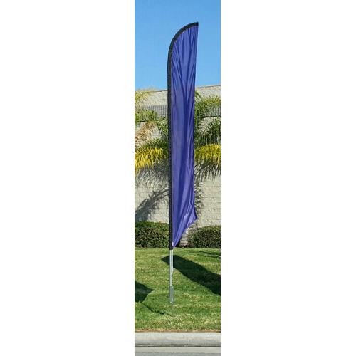 Solid Dark Blue Feather Banner Flag
