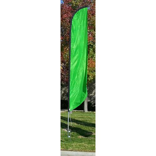 Solid Light Green Colored Feather Banner Flag