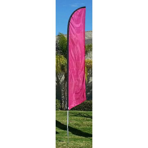 Solid Magenta Colored Feather Banner Flag