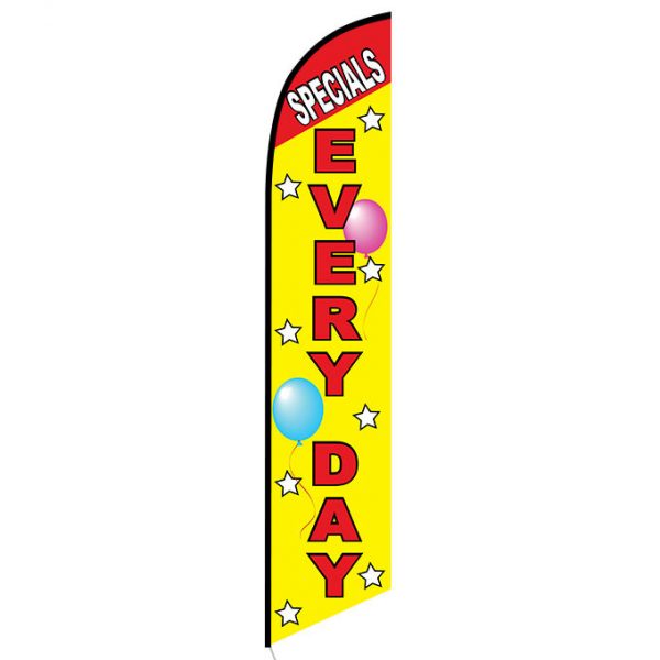 Specials Every Day feather flag