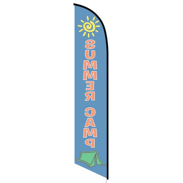 Summer Camp feather flag