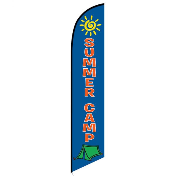Summer Camp feather flag