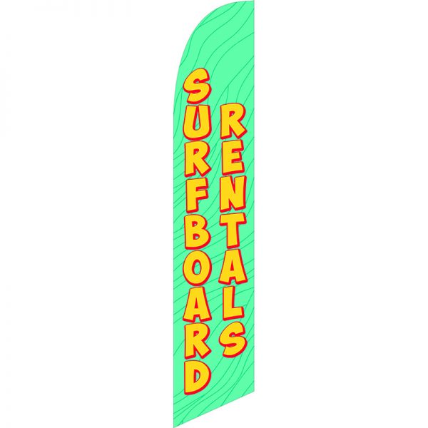 Surfboard Rentals 3 Feather Flag