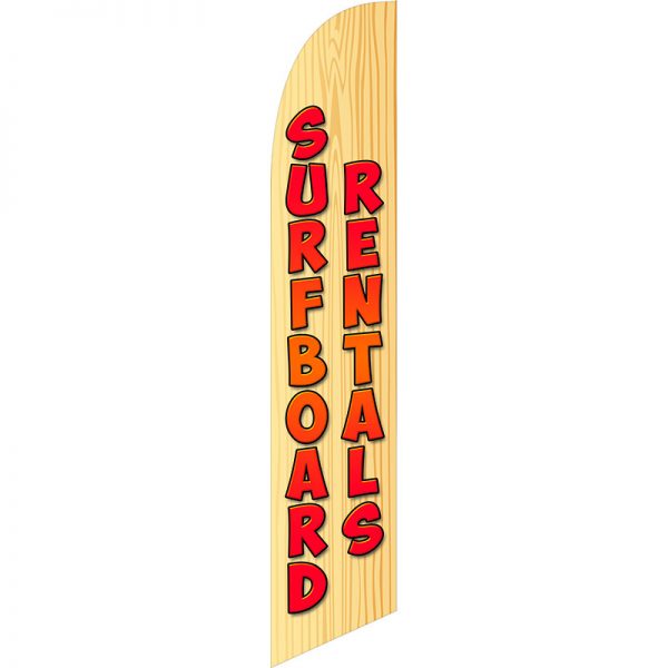 Surfboard Rentals Feather Flag