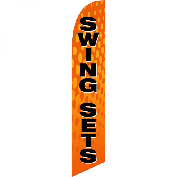Swing Sets Feather Flag