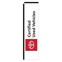 Toyota Certified Pre-Owned Rectangle Flag