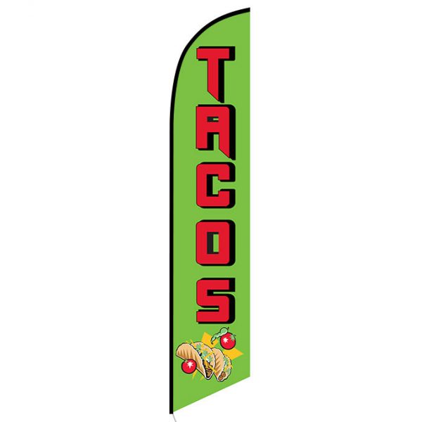 Tacos Feather Flag