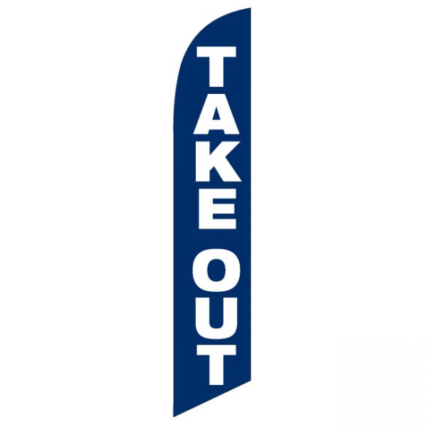 Take Out Feather Flag - FFN-99903