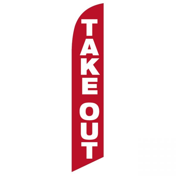 Take Out Feather Flag - FFN-99901