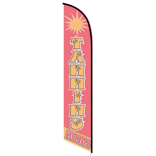Tanning Salon feather flag