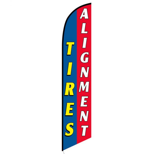 Tires Alignment blue red Banner Flag FFN-5320 front