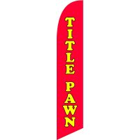 Title Pawn Feather Flag Kit with Ground Stake
