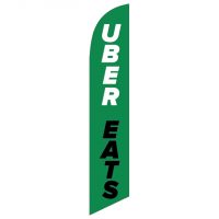 Uber Eats Flag Kit with Ground Stake