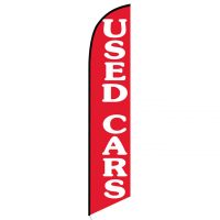 Used Cars red feather flag
